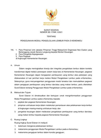 e performance kemenkeu|SURAT EDARAN NOMOR SE.